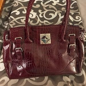 Burgundy handbag by Nine West